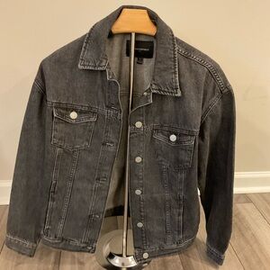 Banana Republic Charcoal Denim Jacket